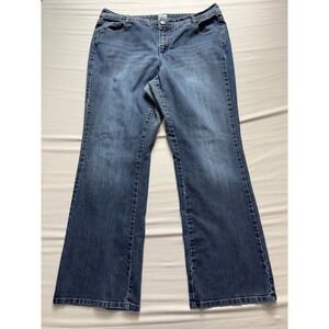 Just‎ My Size JMS Womens Plus 18W Medium Wash Bootcut Stretch Denim Jeans